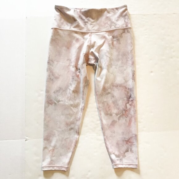 ATHLETA Elation 7/8 Tight Pink Snow Dye Athletic Active Yoga Leggings Womens 1X - Picture 3 of 11